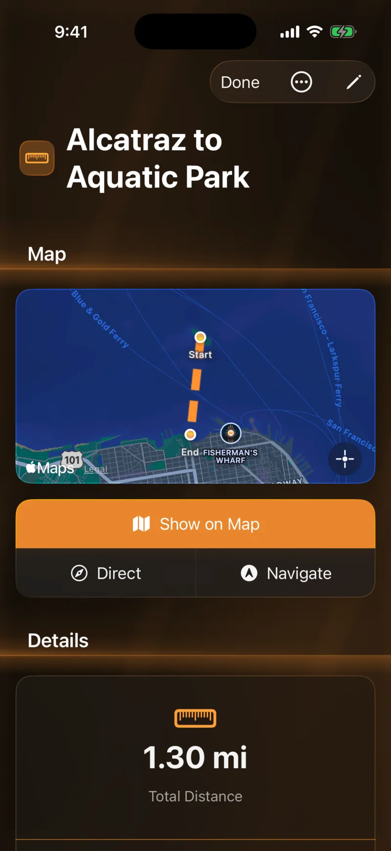 Alcatraz to Aquatic Park