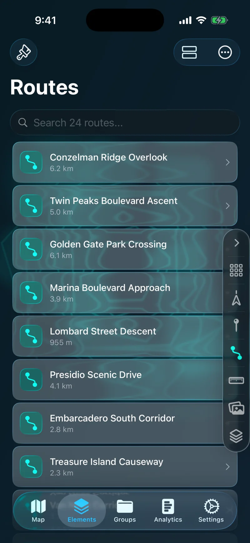 Tags on Routes